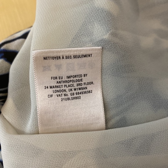 Anthro • Leifsdottir Inked Antonia Silk High Low Skirt - Picture 14 of 14